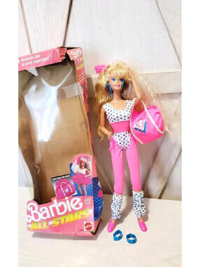 VTG Mattel Barbie And The All Stars Barbie Doll #9099 80s Skirt Bag